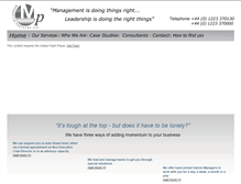 Tablet Screenshot of momentumpartners.net